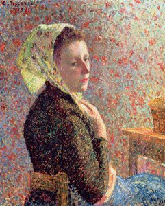 Vrouw met een groene hoofddoek, 1893